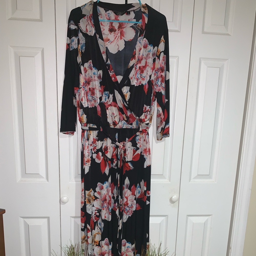 Floral pants romper